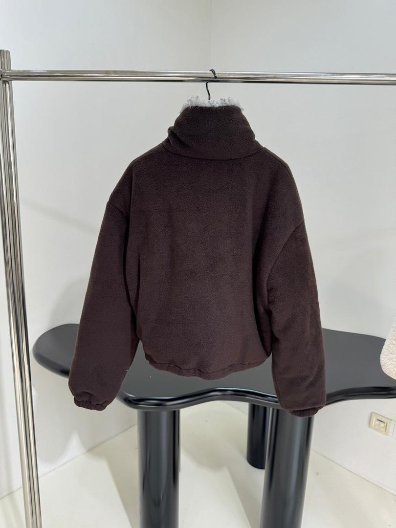 Cropped Fleece Jacket