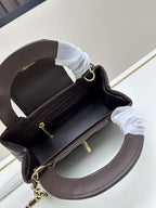Chocolate Leather Mini Bag